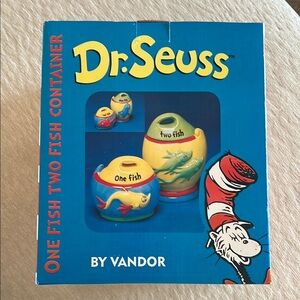 Dr. Seuss One Fish Two Fish Collectible Container Set